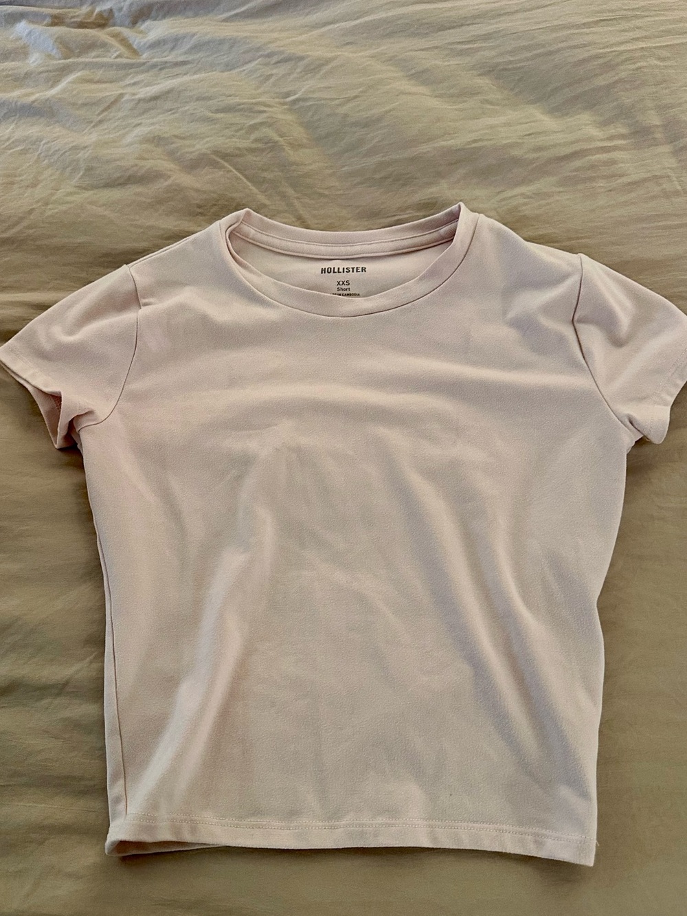 Hollister Pale Pink Short Sleeve Crew Tee